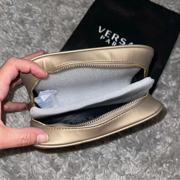 NWOT Versace Fragrance Gold Clutch Shoulder Crossbody Handbag - Picture 5 of 11